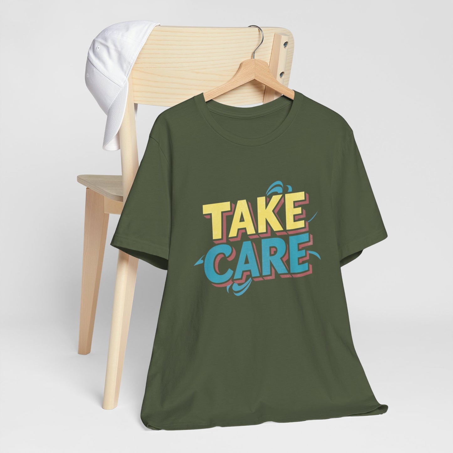 Take Care 90's Retro Pop Art Neon T-Shirt