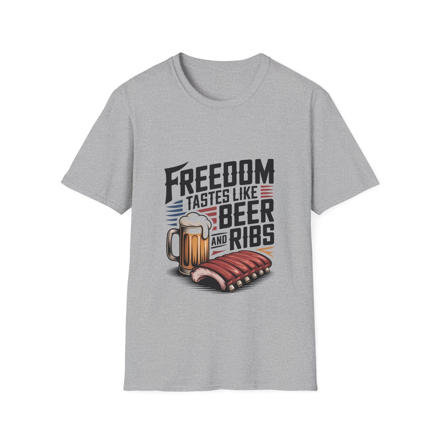 Freedom Tastes Like Beer and Ribs Tee