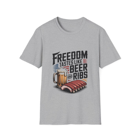Freedom Tastes Like Beer and Ribs Tee