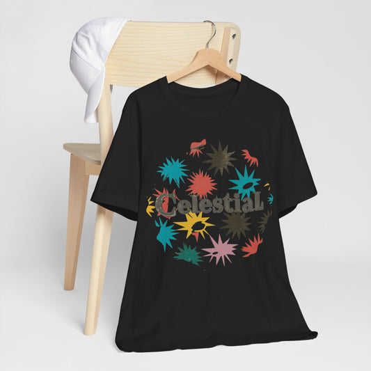 Celestial Colorful Star Burst Tee