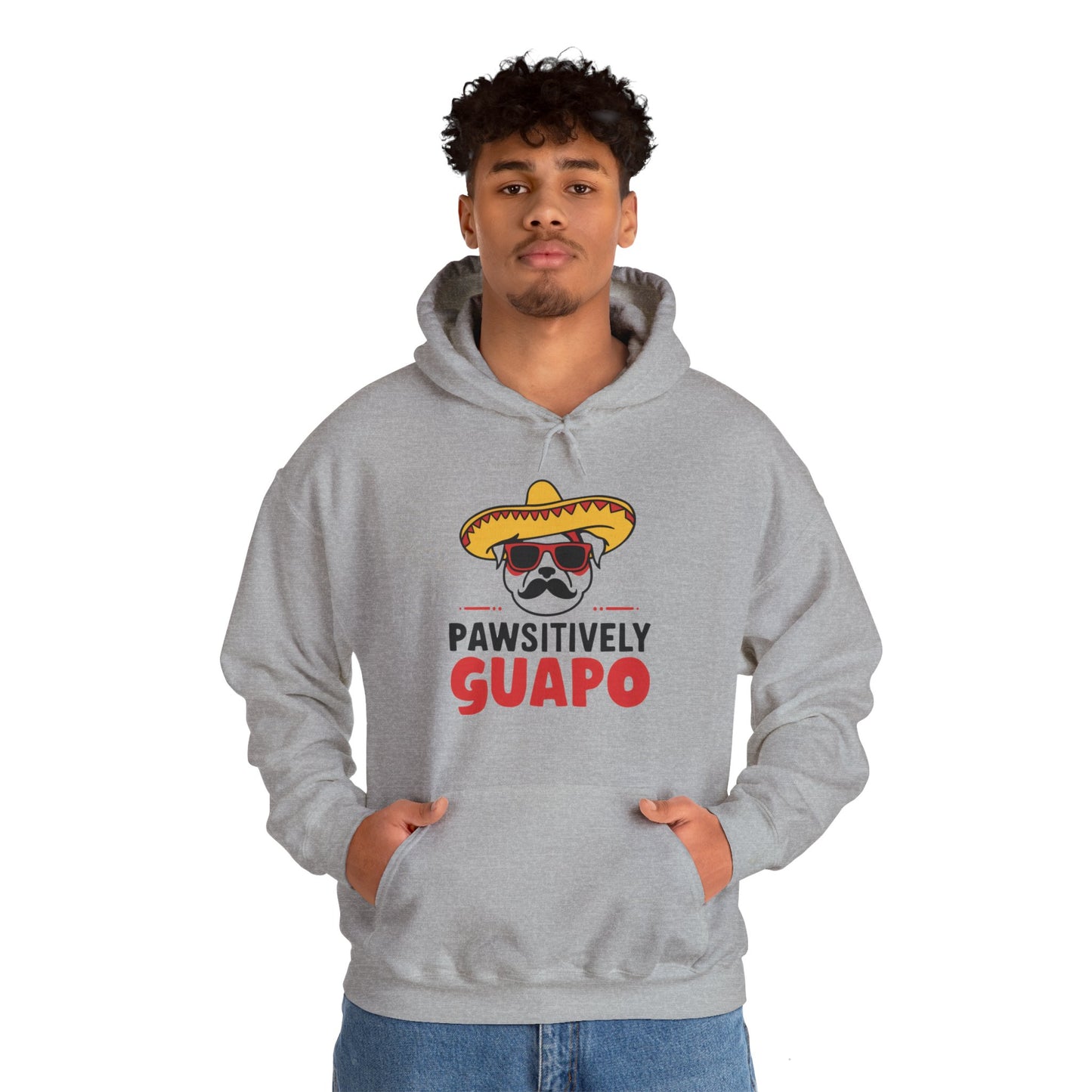 Pawsitively Guapo Dog Humor Hoodie