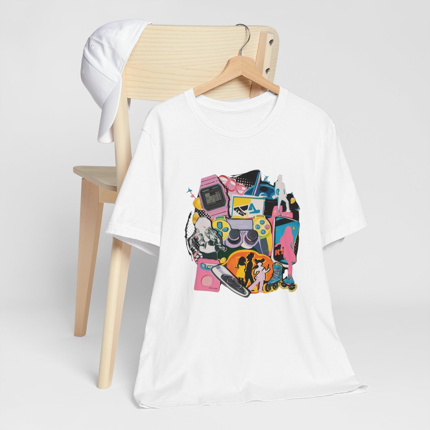 2000s Retro Mixed Media Colorful Tee