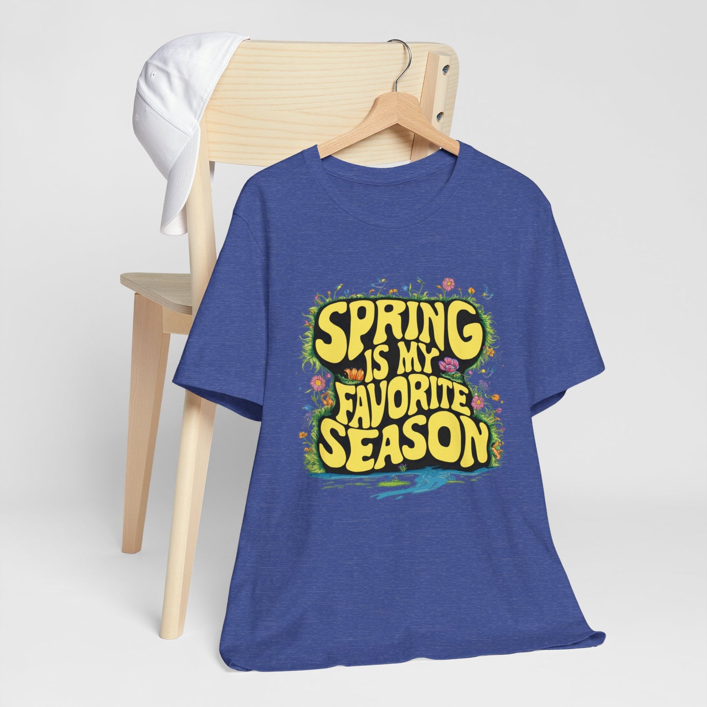 Spring is My Favorite Season Yellow Retro Tshirt