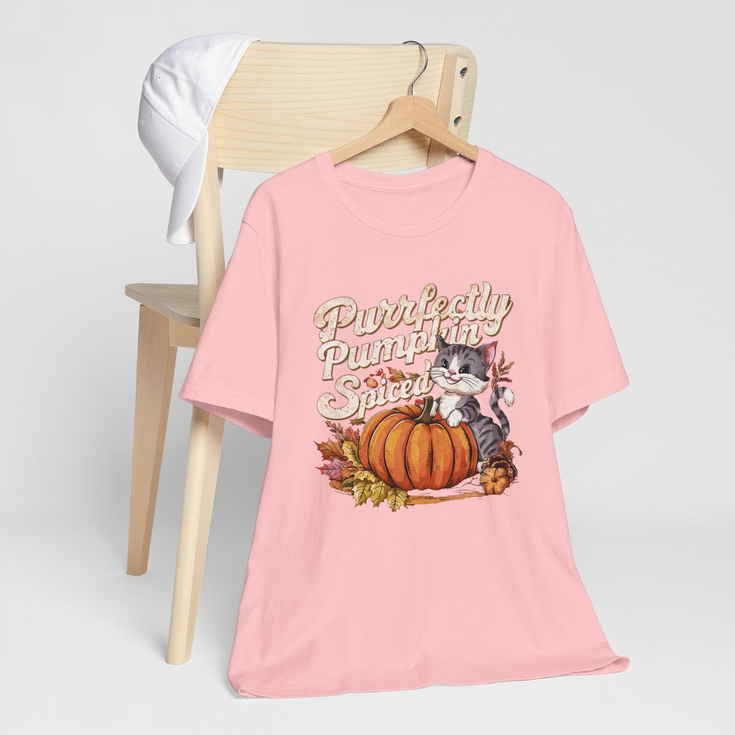 Purrfectly Pumpkin Spiced Cat Fall Tee