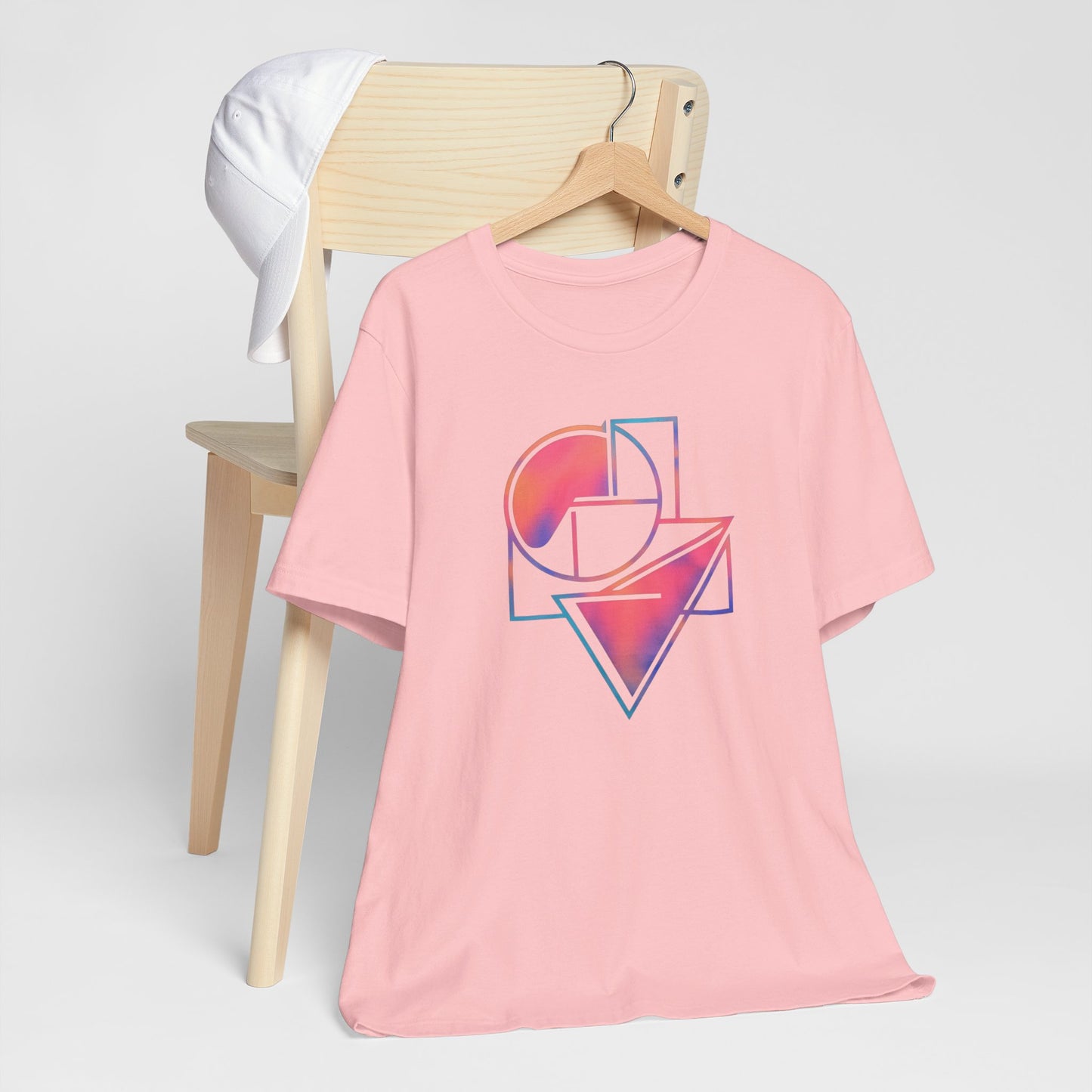 Retro Geometric Abstract Collage Tee