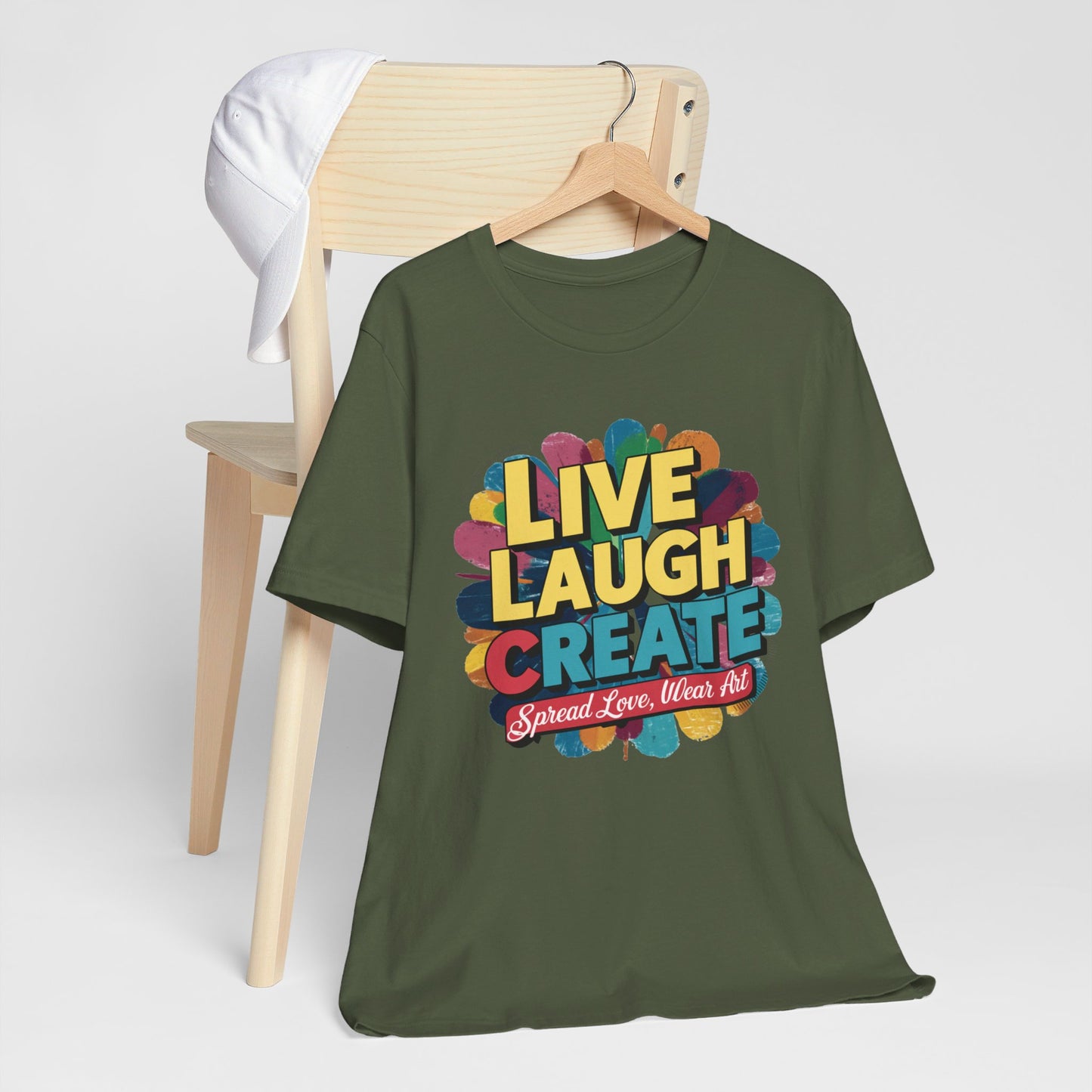 Live Laugh Create Pop Tee
