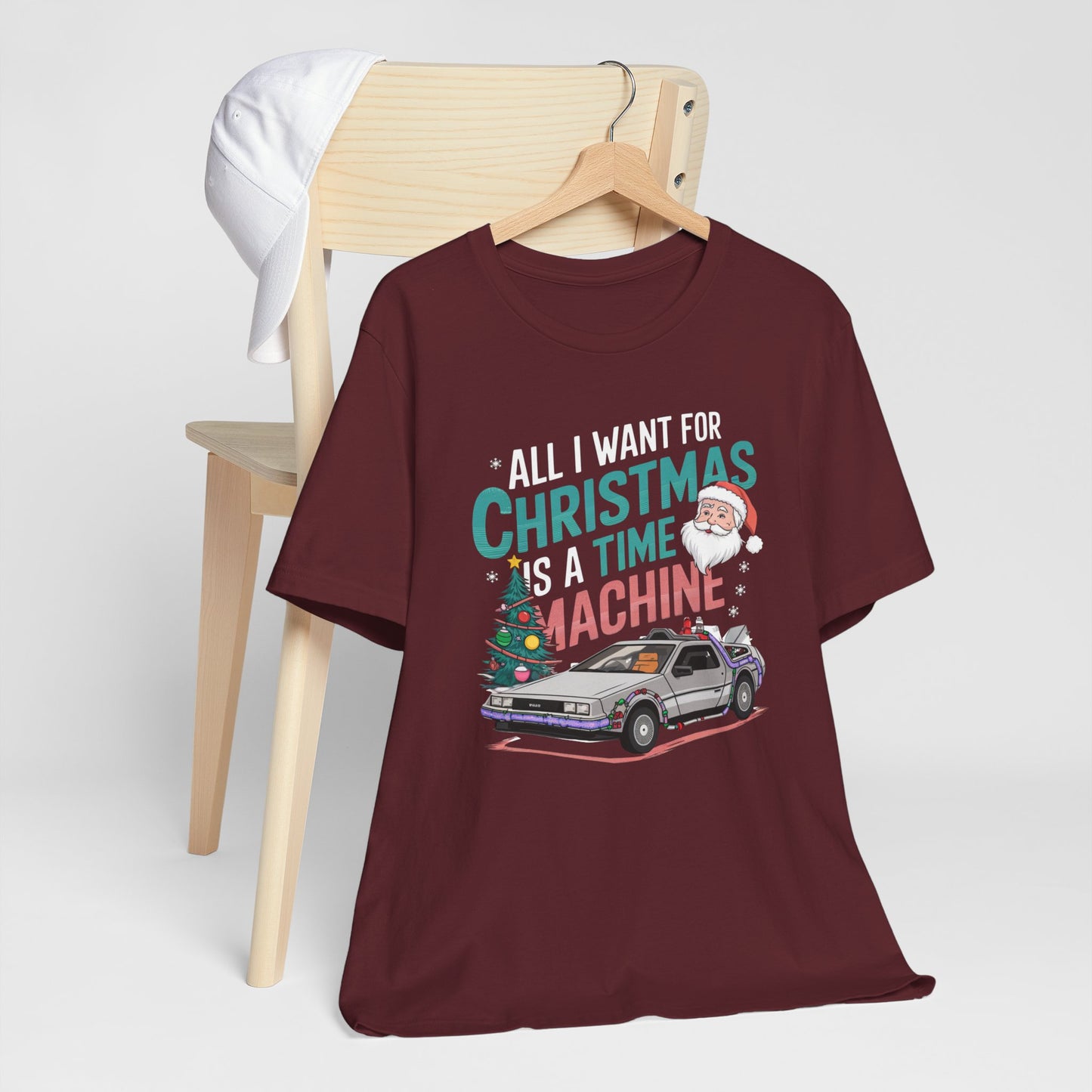 Retro Christmas DeLorean Tee