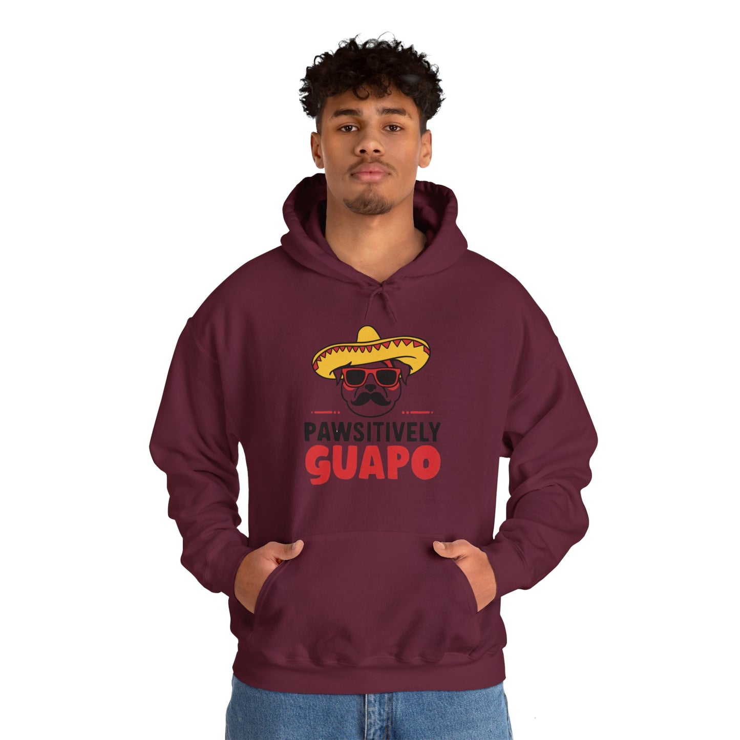 Pawsitively Guapo Dog Humor Hoodie