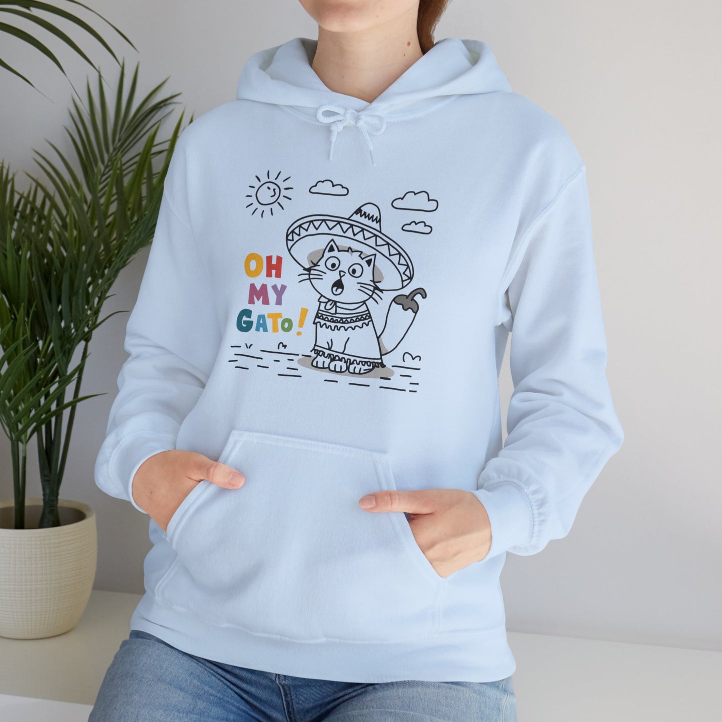 Humorous Oh My Gato! Cat Hoodie