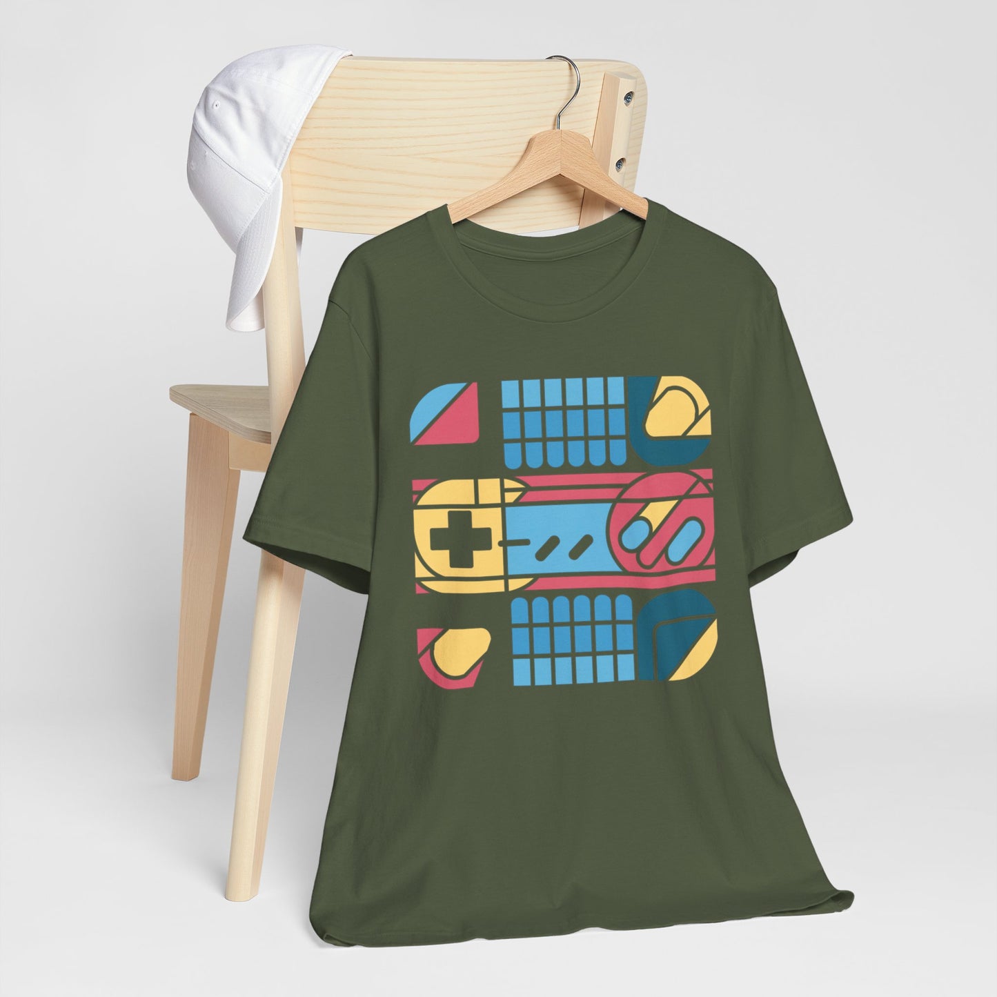 90s Retro Geometric Console Tee