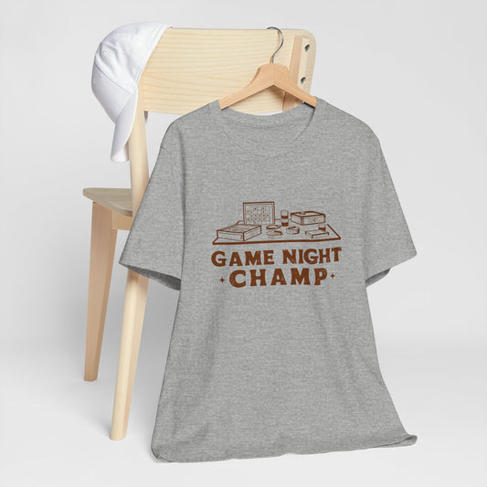 Retro Board Games Night Champ Tee