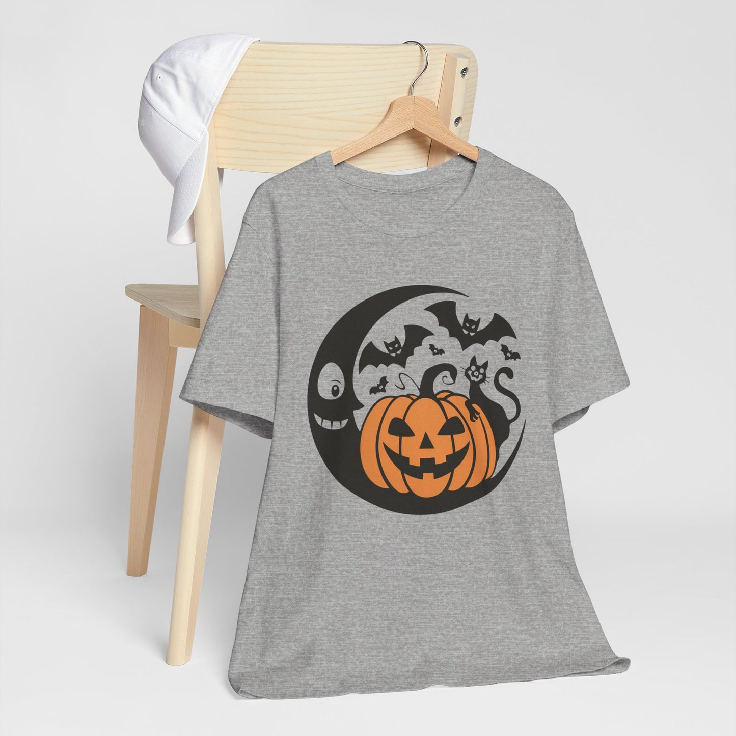 Retro Pumpkin Moon Halloween Tee