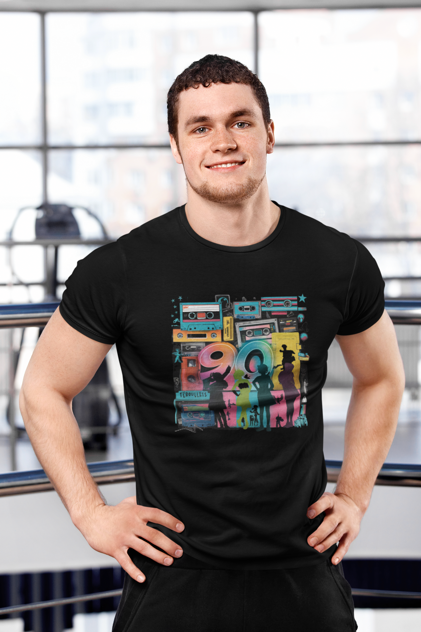 1990s Mixed Media Retro Tee