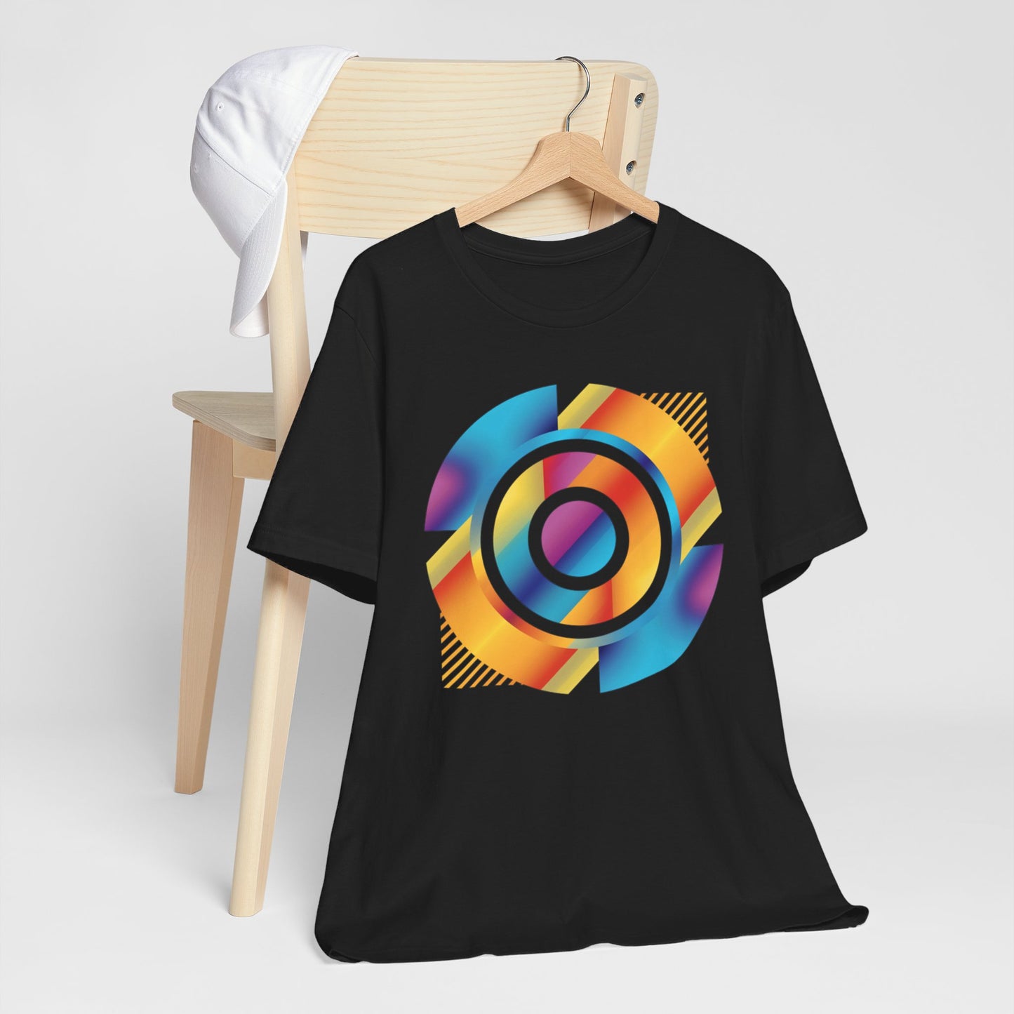 Retro Geometric Disc Tee