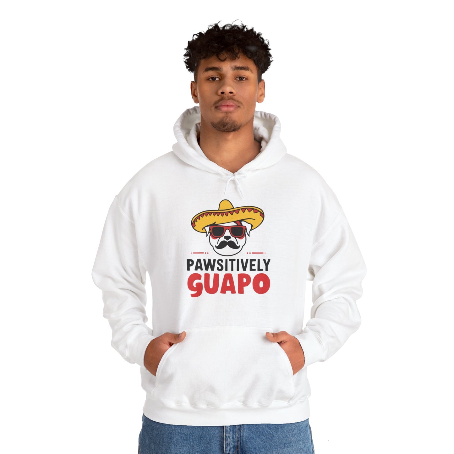 Pawsitively Guapo Dog Humor Hoodie