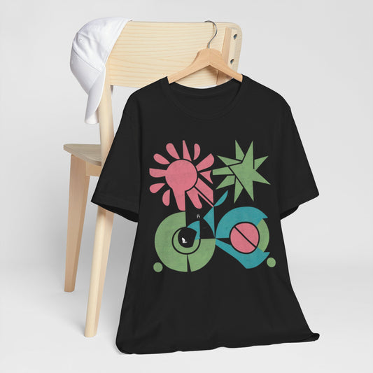 Retro Geometric Abstract Tee