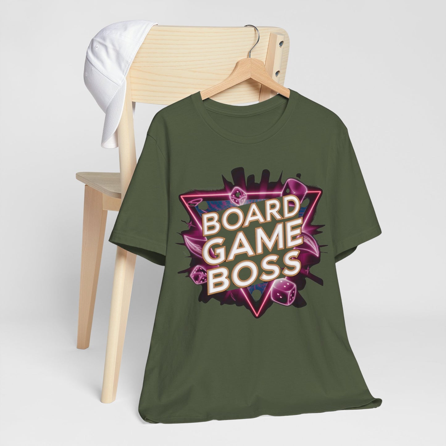 Board Game Boss Neon Retro Tee