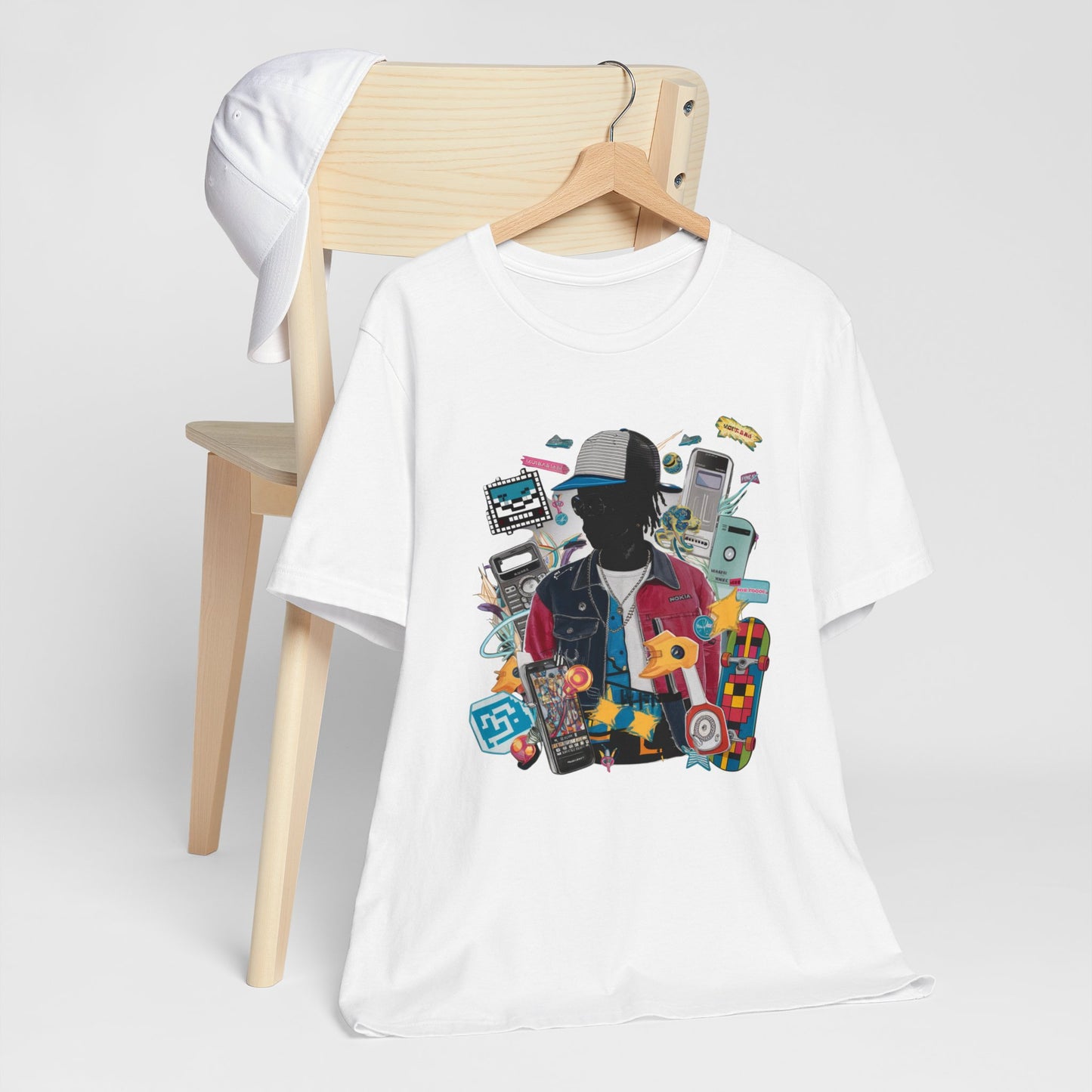 2000s Retro Mixed Media Nostalgic Tee