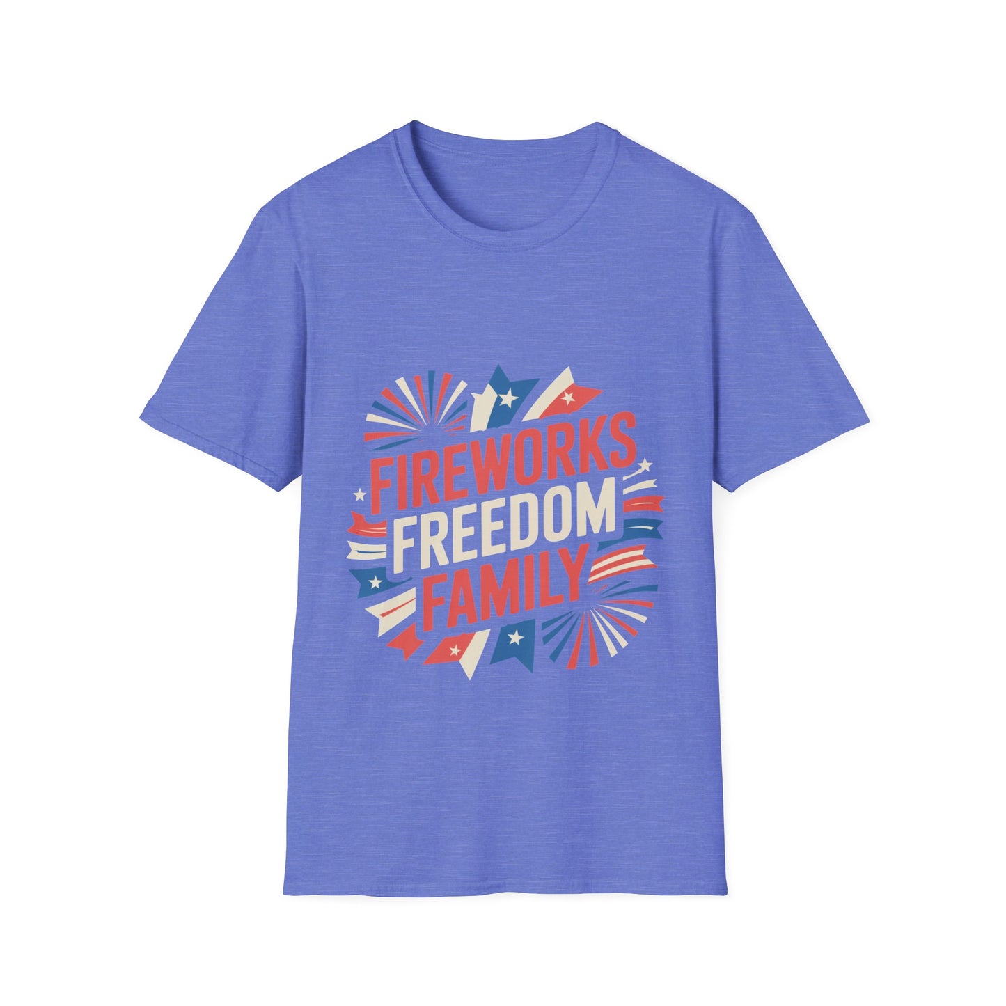 Patriotic Fireworks Freedom Family Tee