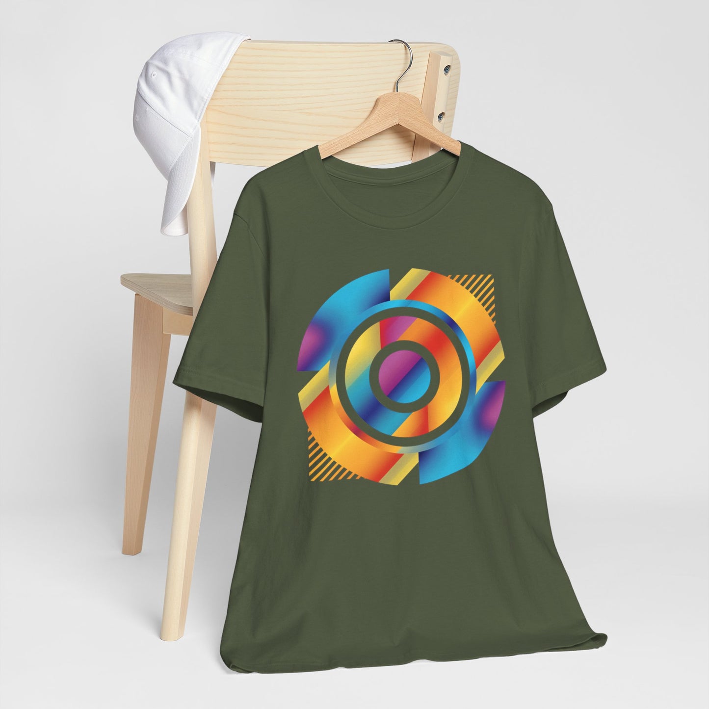 Retro Geometric Disc Tee