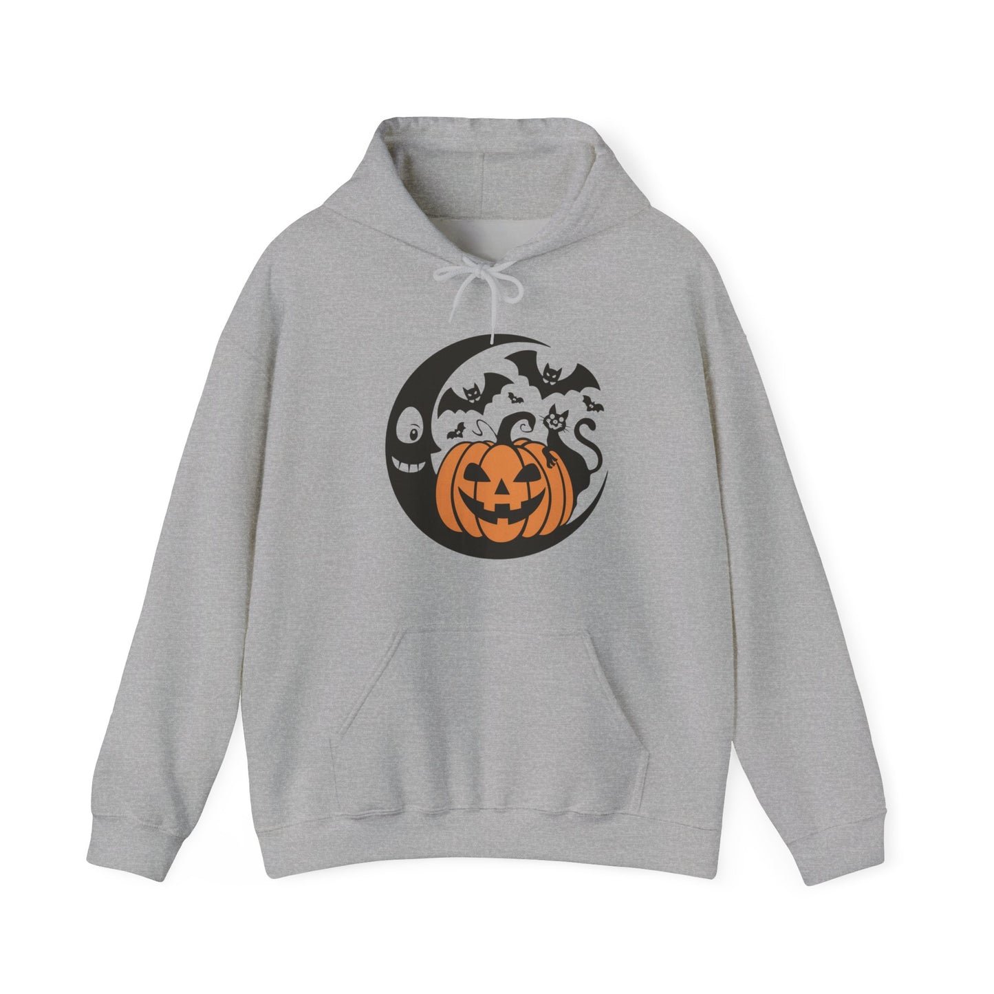 Retro Pumpkin Moon Halloween Hoodie