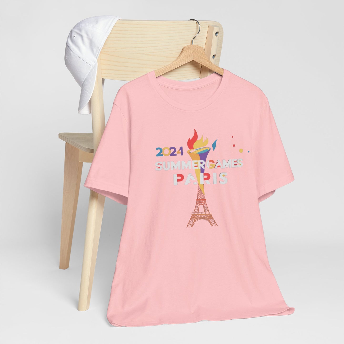 Paris Summer Games Colorful Flame Tee