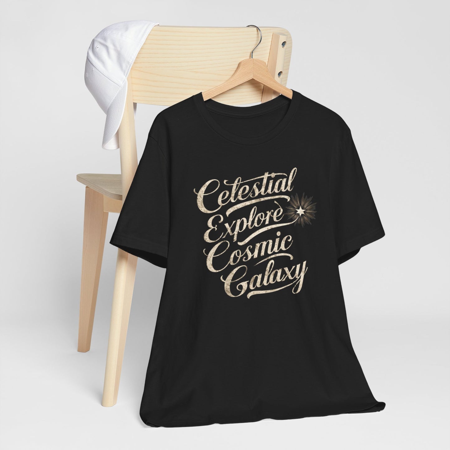Celestial Explore Cosmic Galaxy Retro Tee