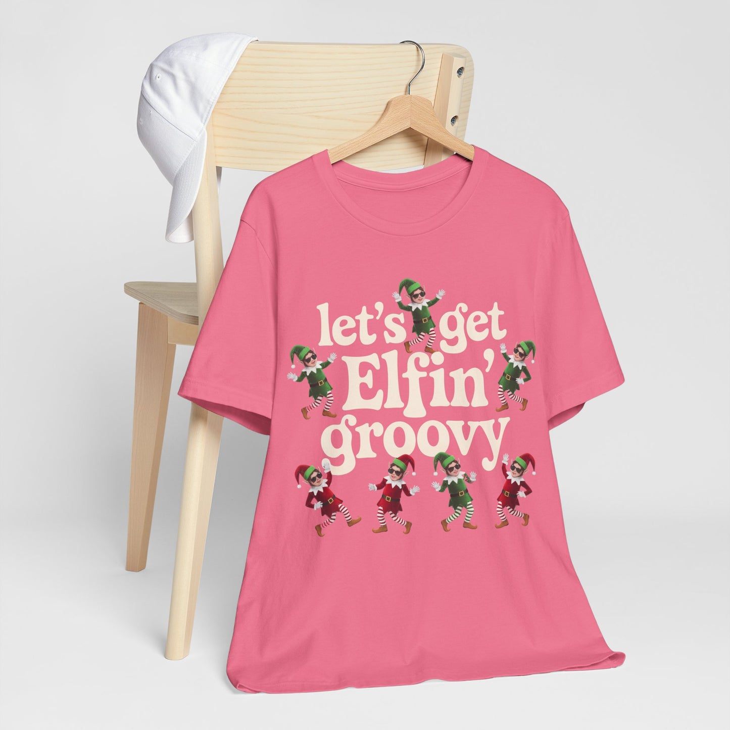 Christmas Retro Tee Groovy Elves