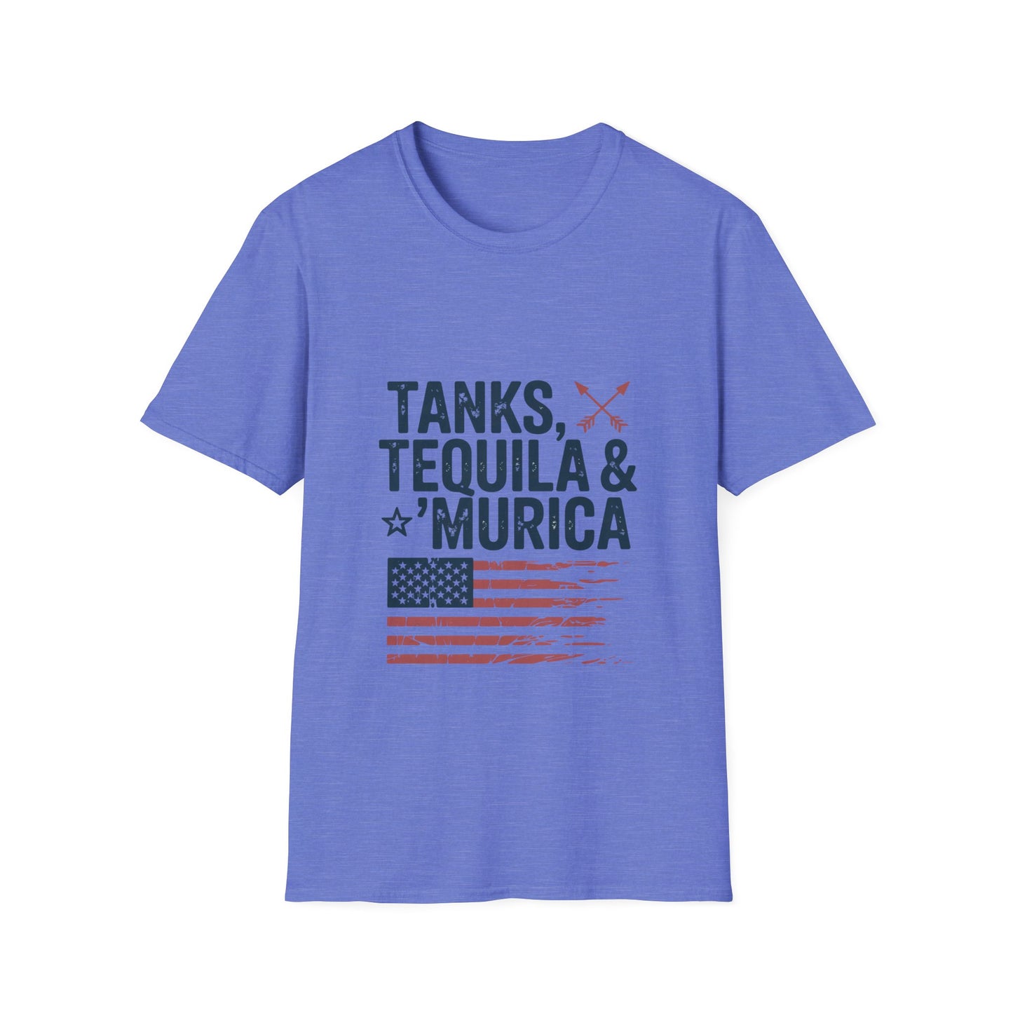Tanks, Tequila & Murica Patriotic Tee