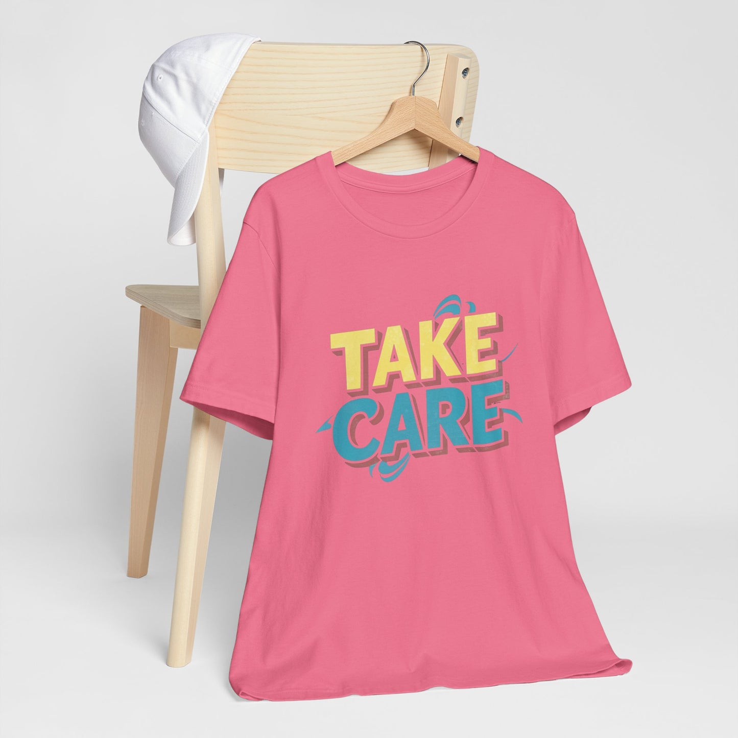 Take Care 90's Retro Pop Art Neon T-Shirt