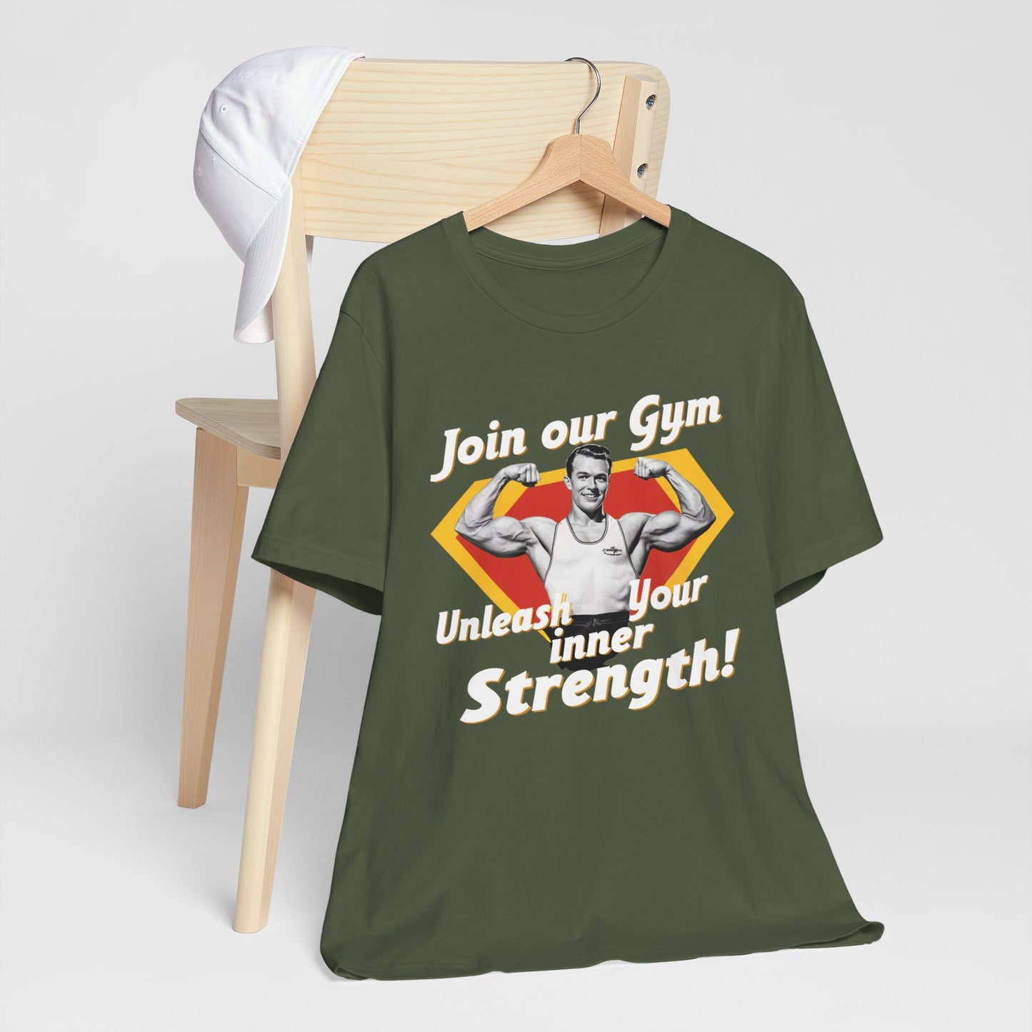 Retro Fitness Gym Muscle Ad Tee