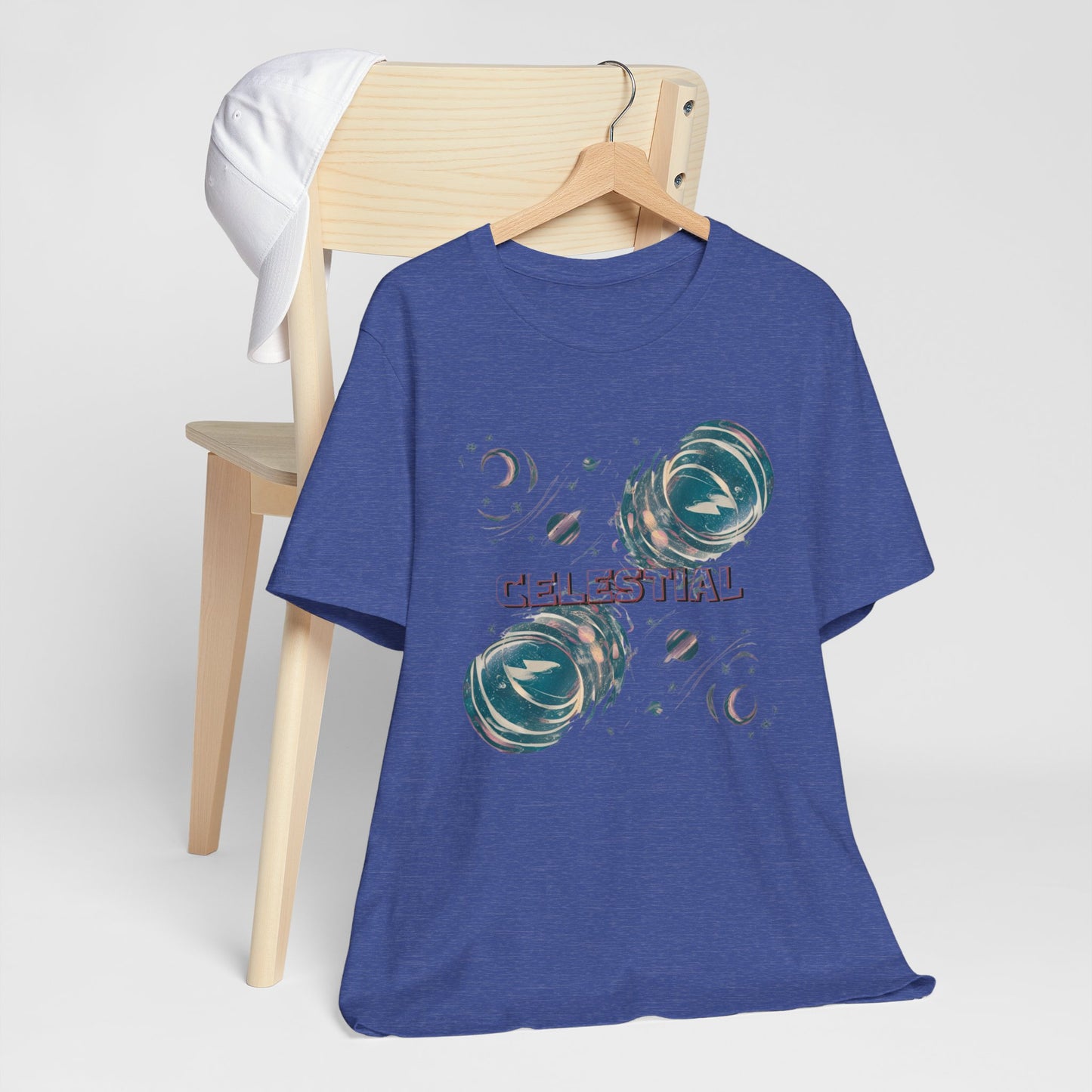 Celestial Colorful Retro Brush Strokes Tee