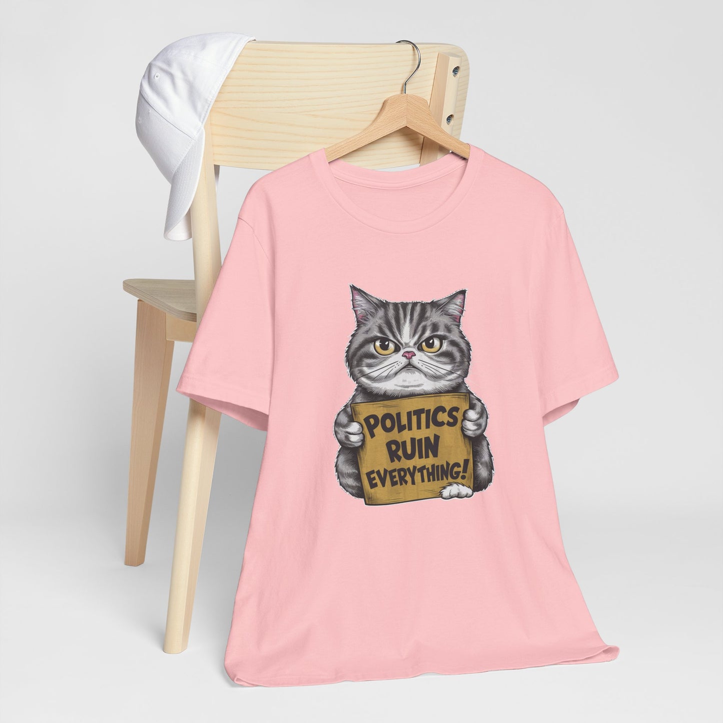 Politics Ruin Everything Cat Tee