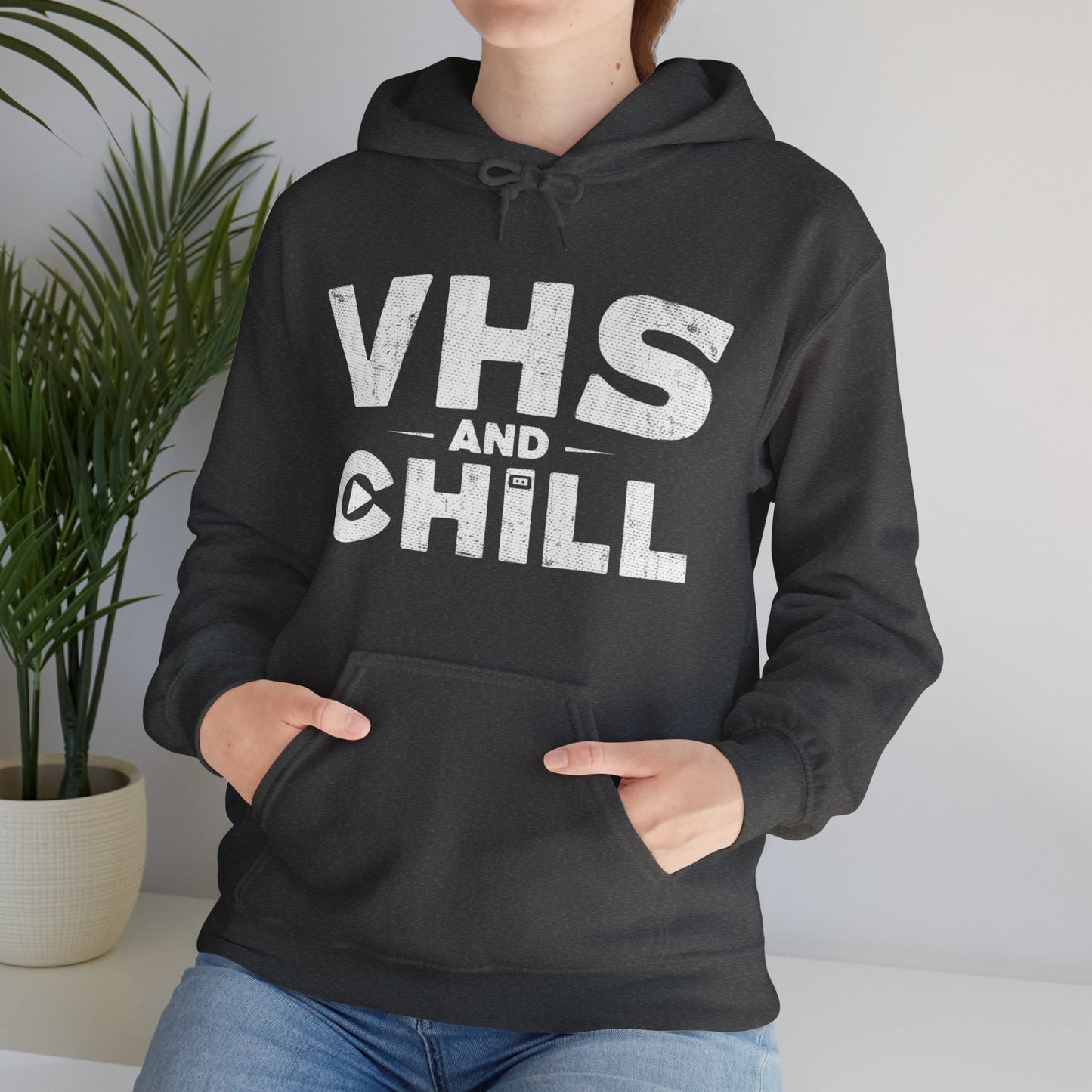 Retro VHS and Chill Humor Hoodie