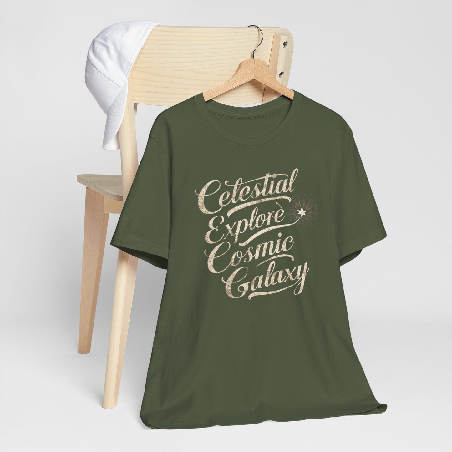 Celestial Explore Cosmic Galaxy Retro Tee