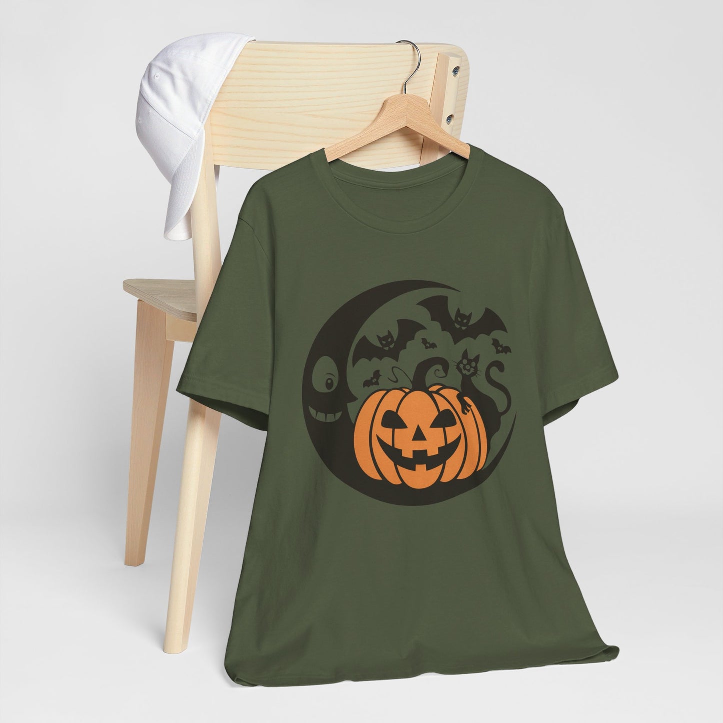 Retro Pumpkin Moon Halloween Tee
