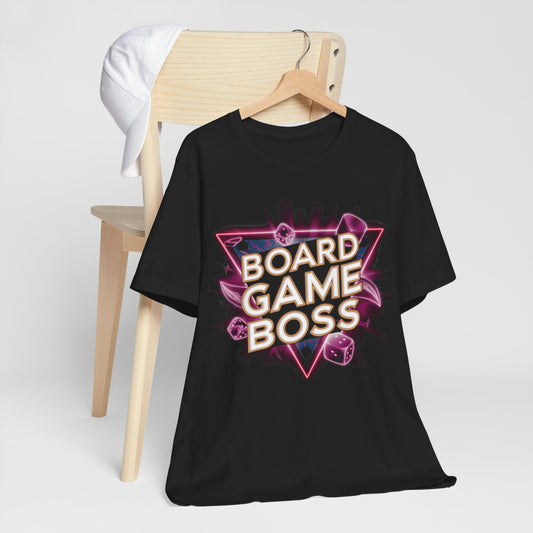 Board Game Boss Neon Retro Tee