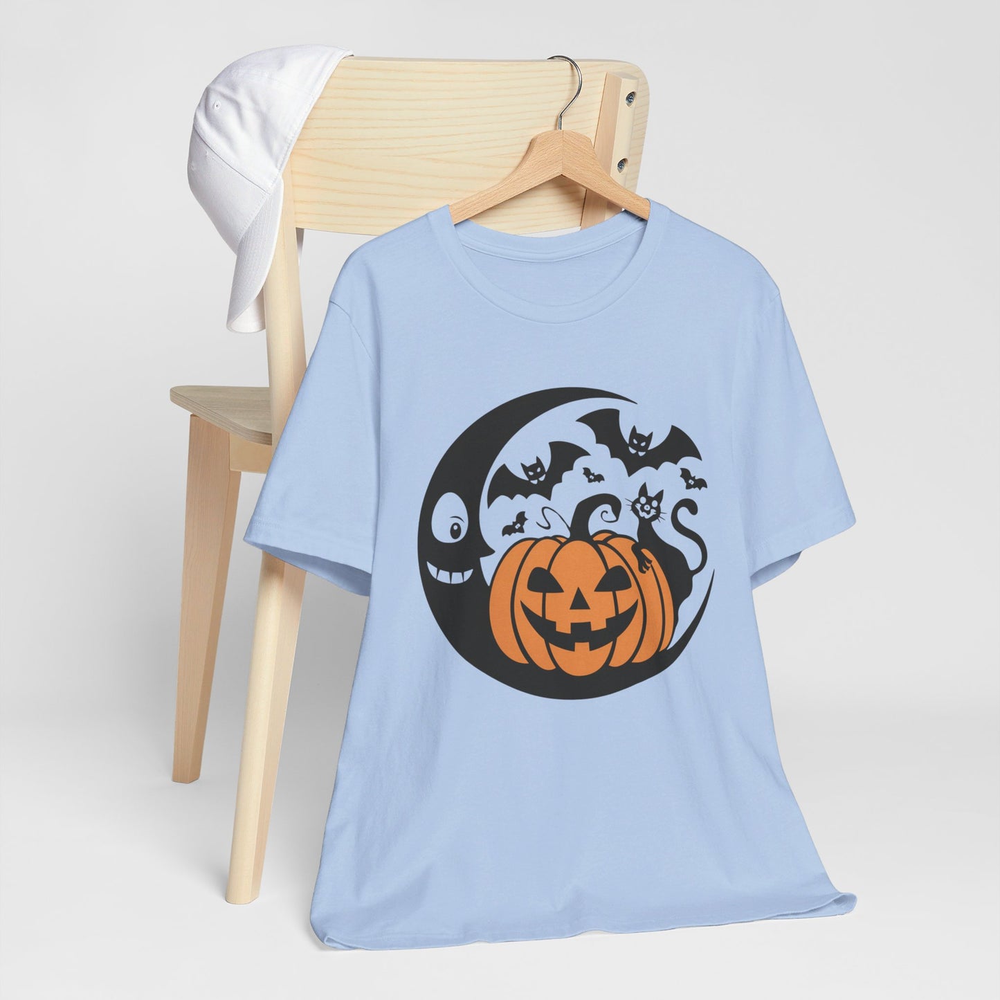 Retro Pumpkin Moon Halloween Tee