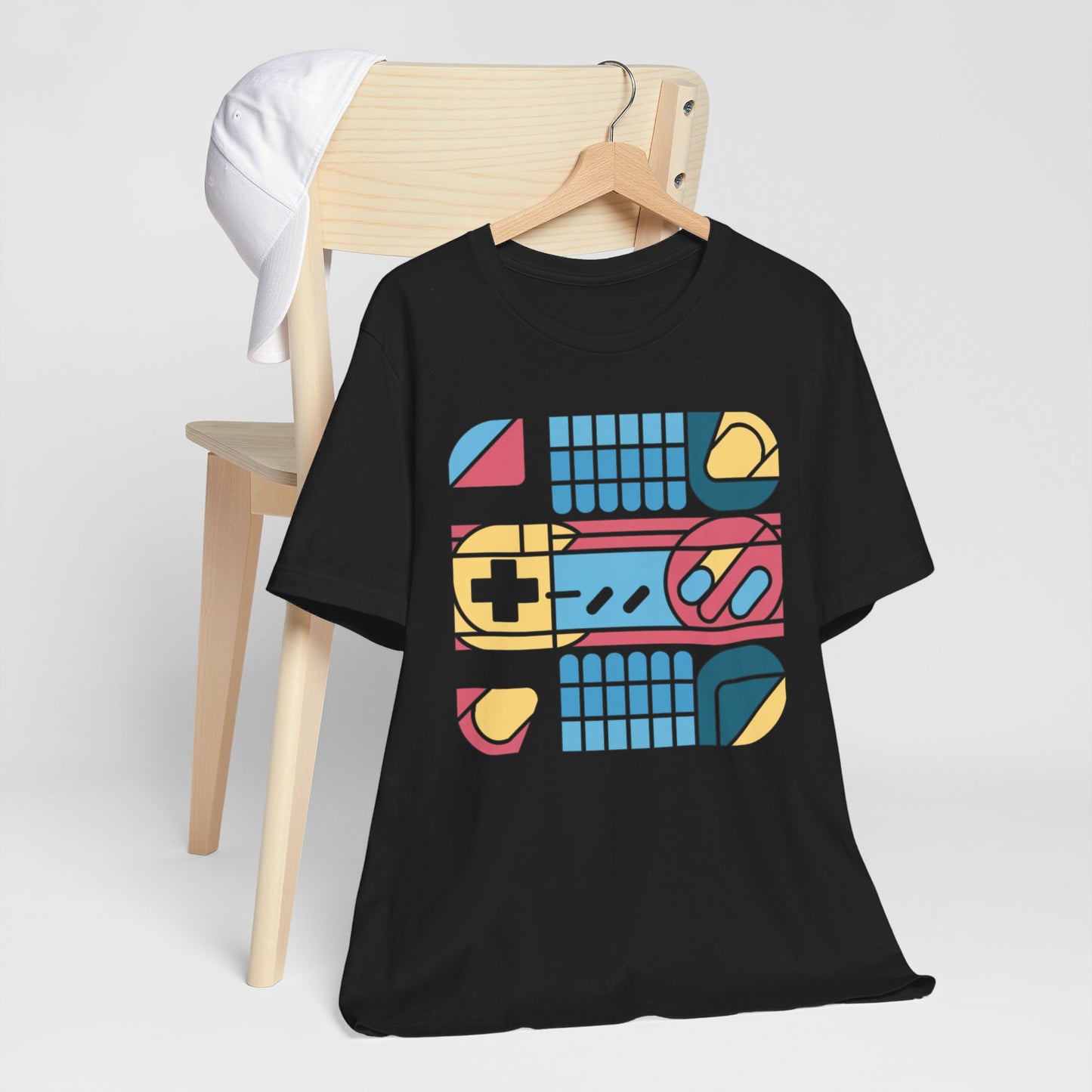 90s Retro Geometric Console Tee