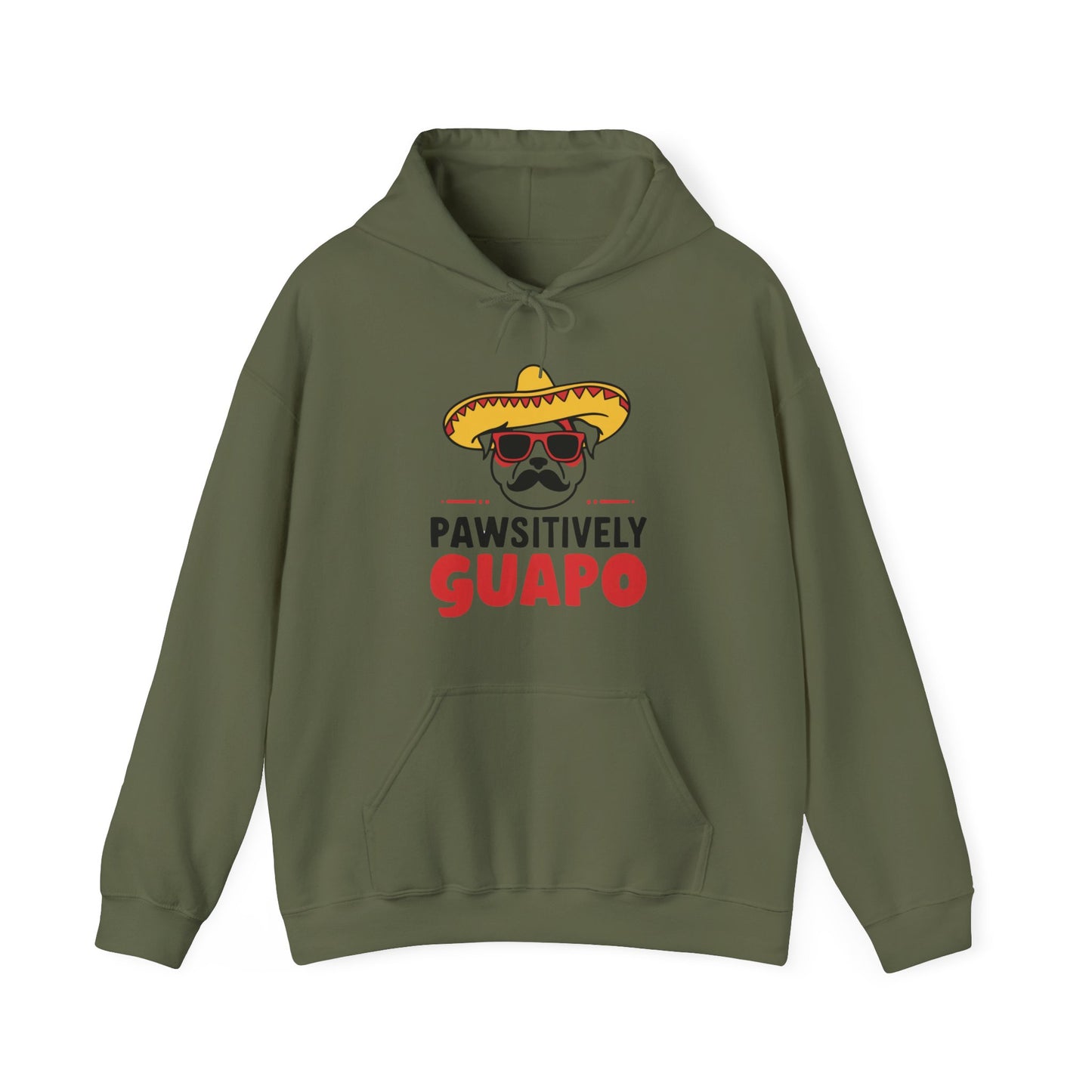 Pawsitively Guapo Dog Humor Hoodie