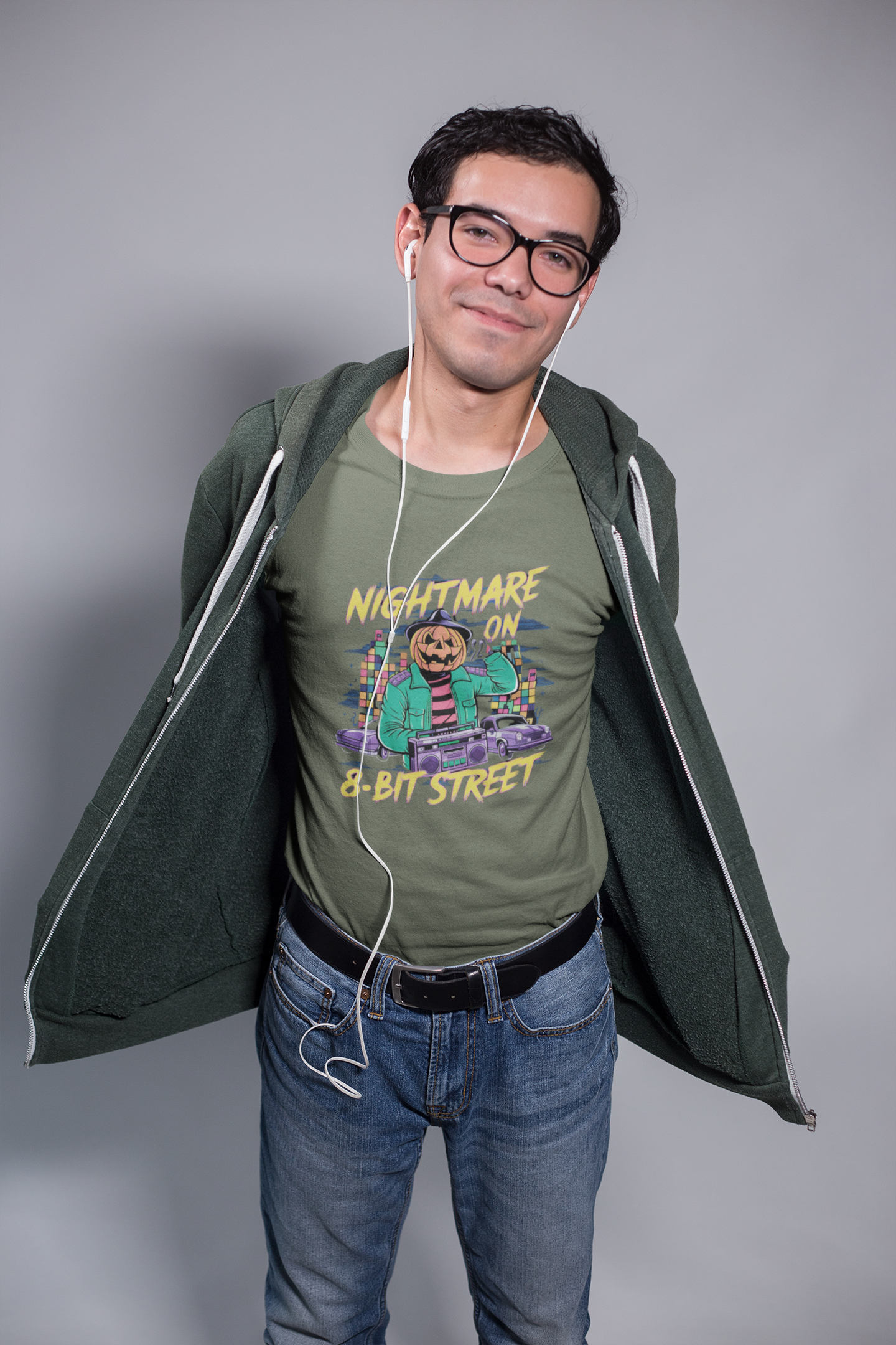Nightmare on 8-Bit Street Halloween Retro Tee