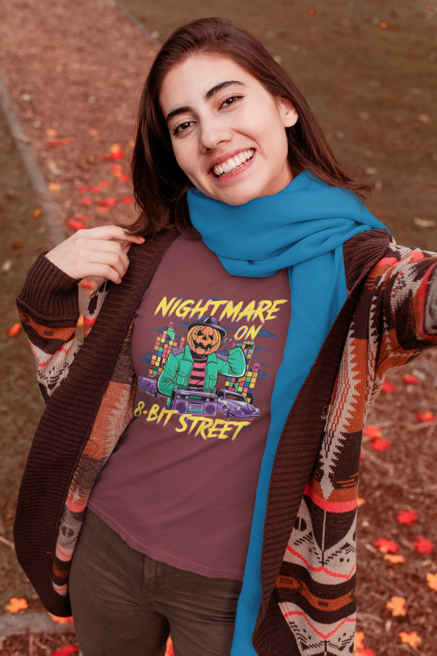 Nightmare on 8-Bit Street Halloween Retro Tee