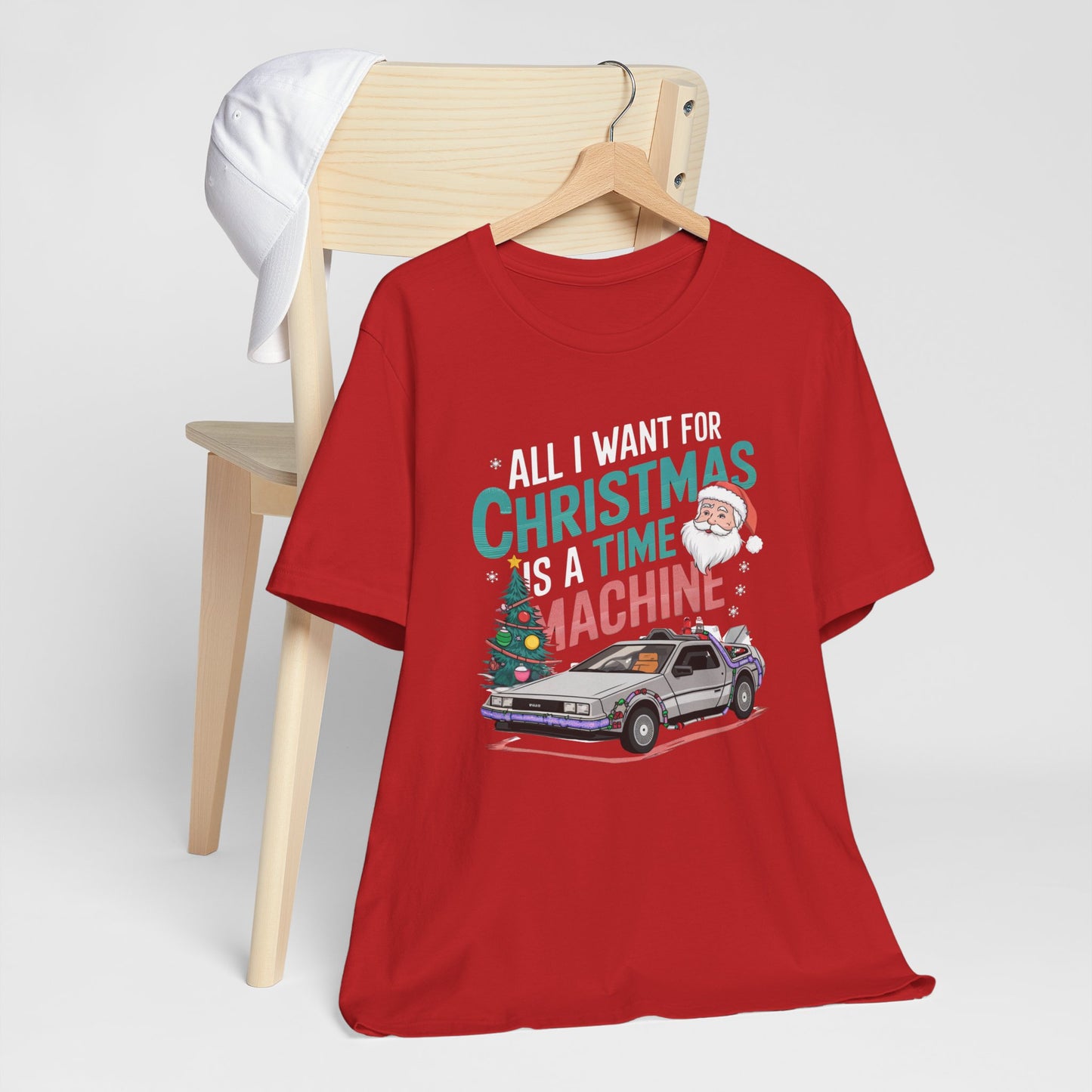 Retro Christmas DeLorean Tee