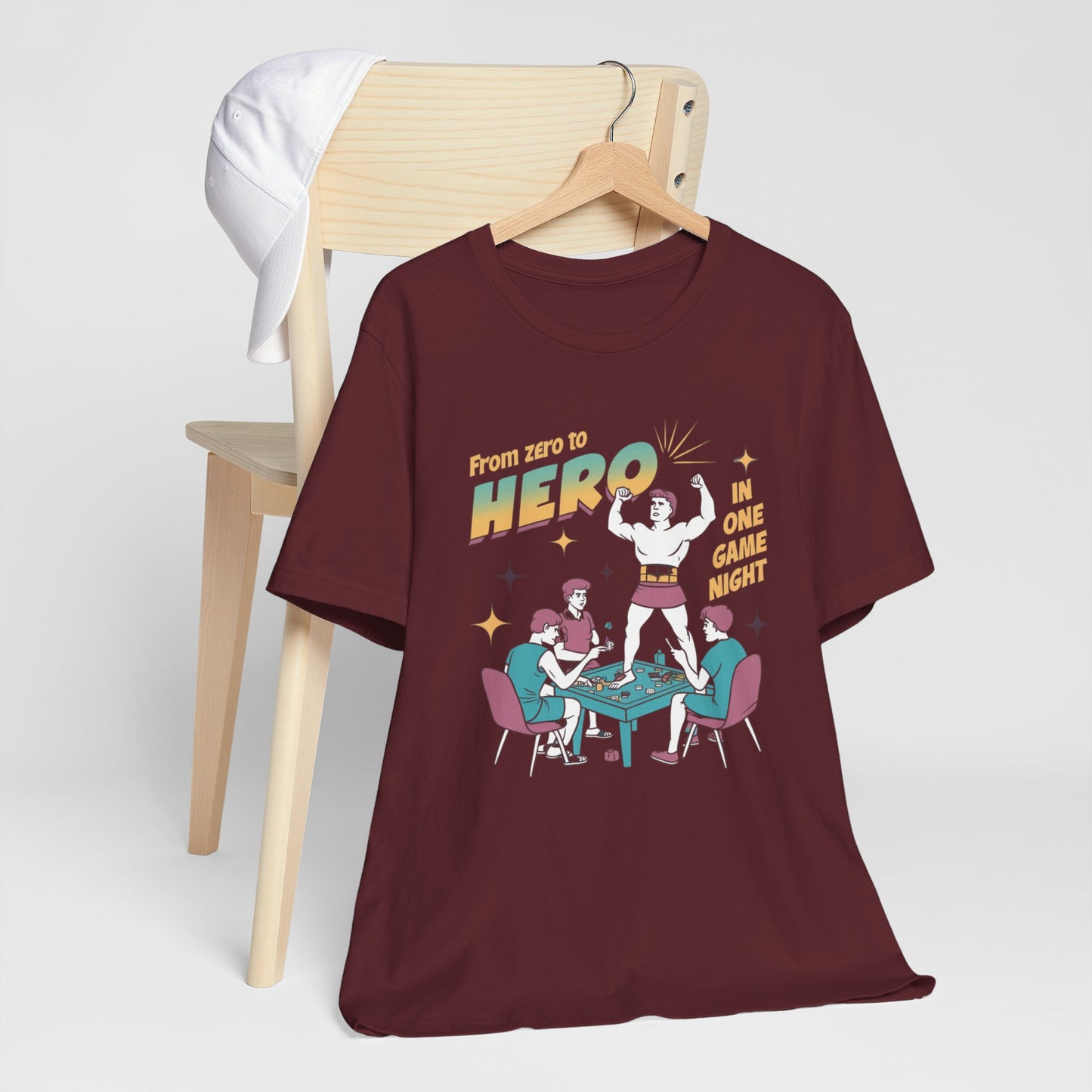 Board Game Retro Night Zero To Hero Tee