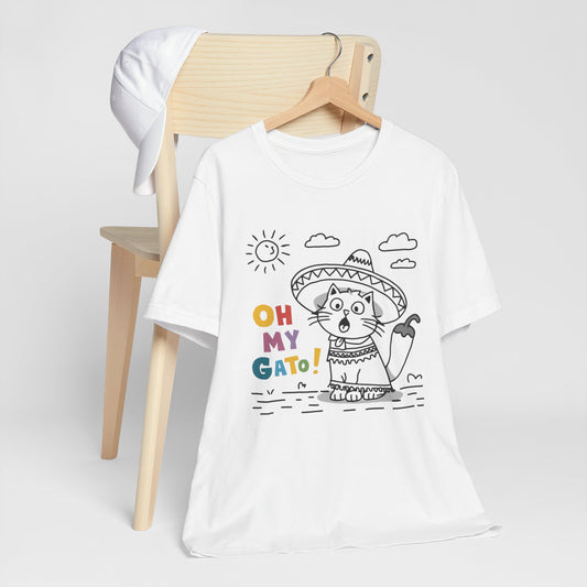 Humorous Oh My Gato! Cat Tee