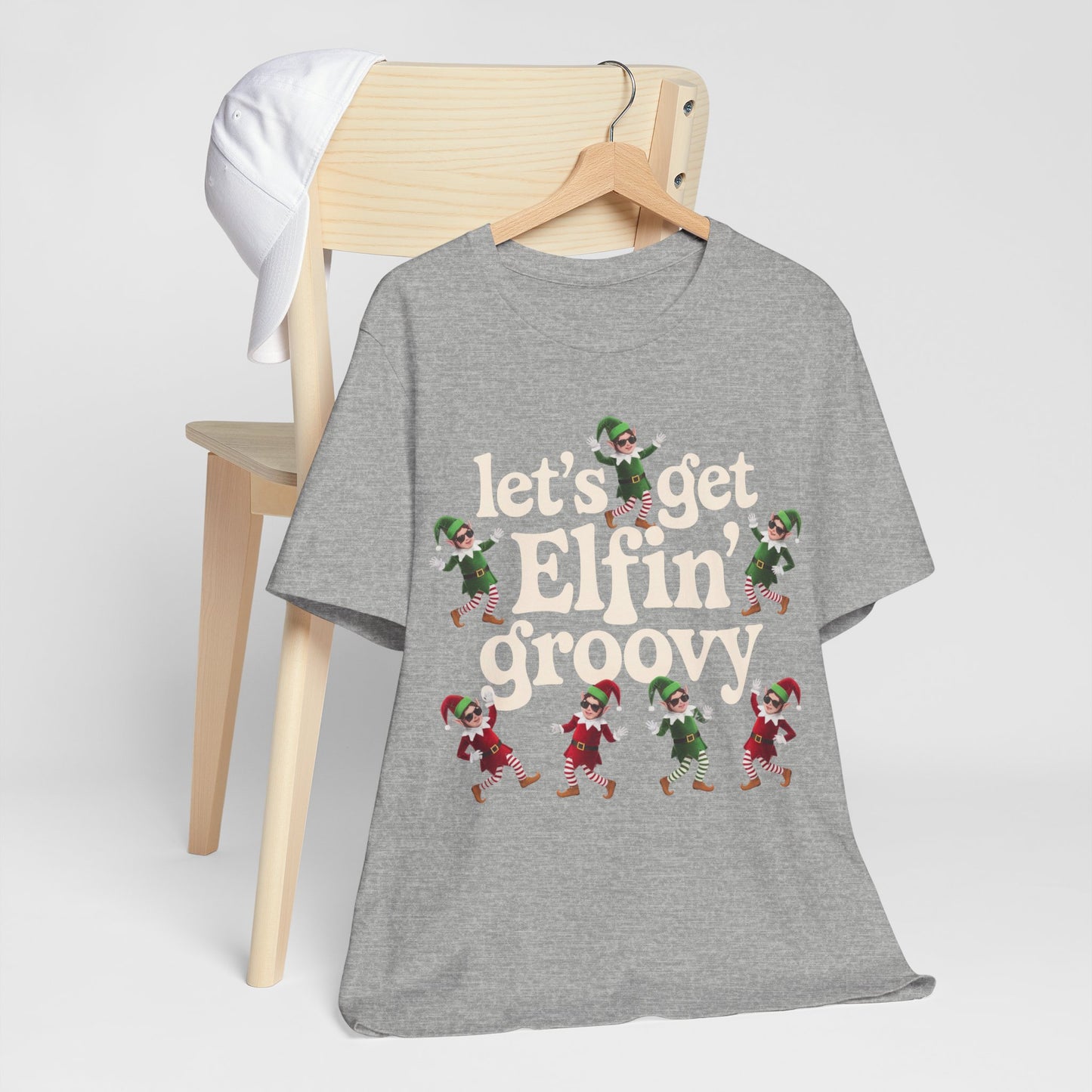 Christmas Retro Tee Groovy Elves