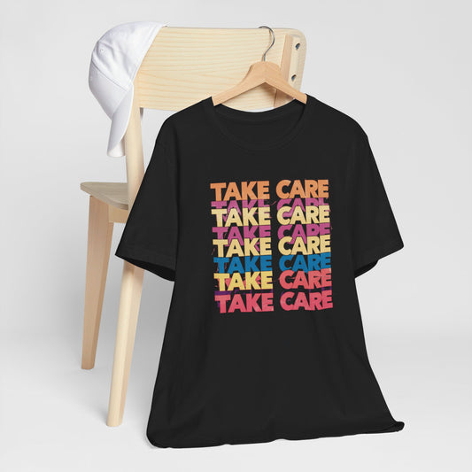 Take Care 90's Retro Pop Art T-Shirt