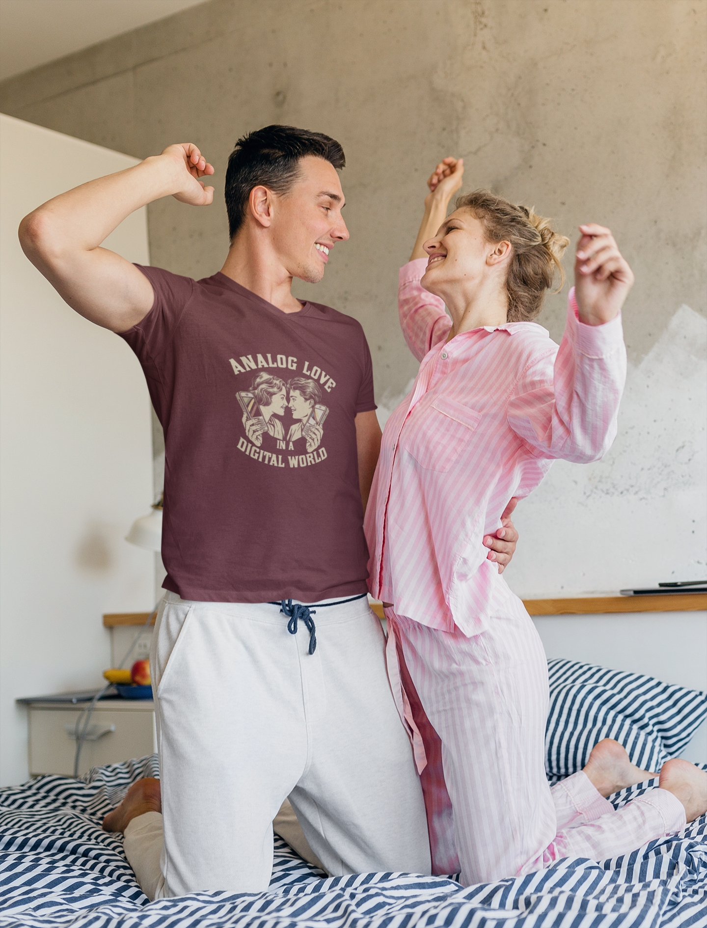 Retro Analog Love In A Digital World Tee