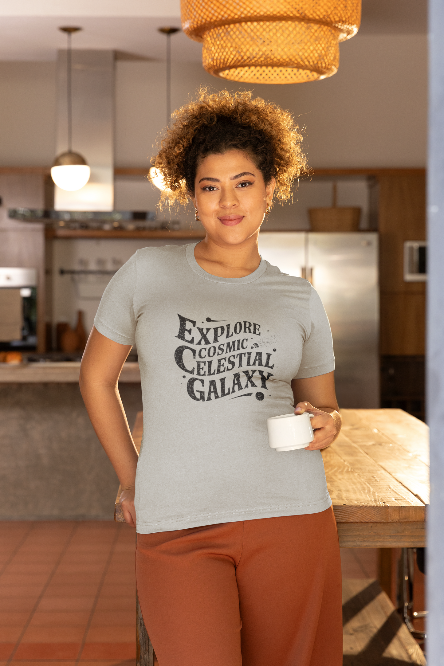 Explore Cosmic Celestial Galaxy Retro Comet Tee