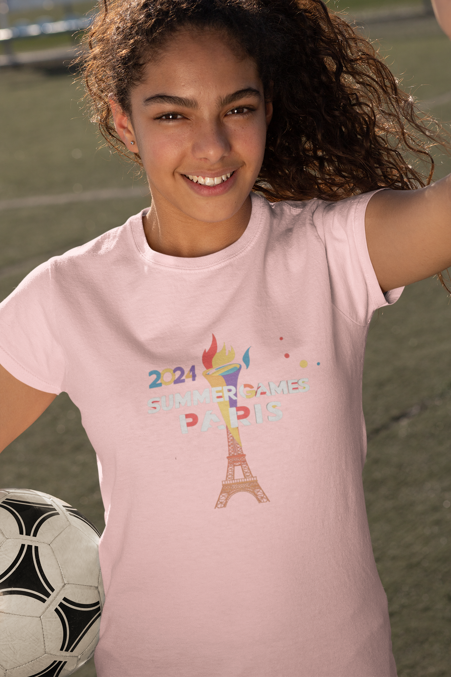 Paris Summer Games Colorful Flame Tee